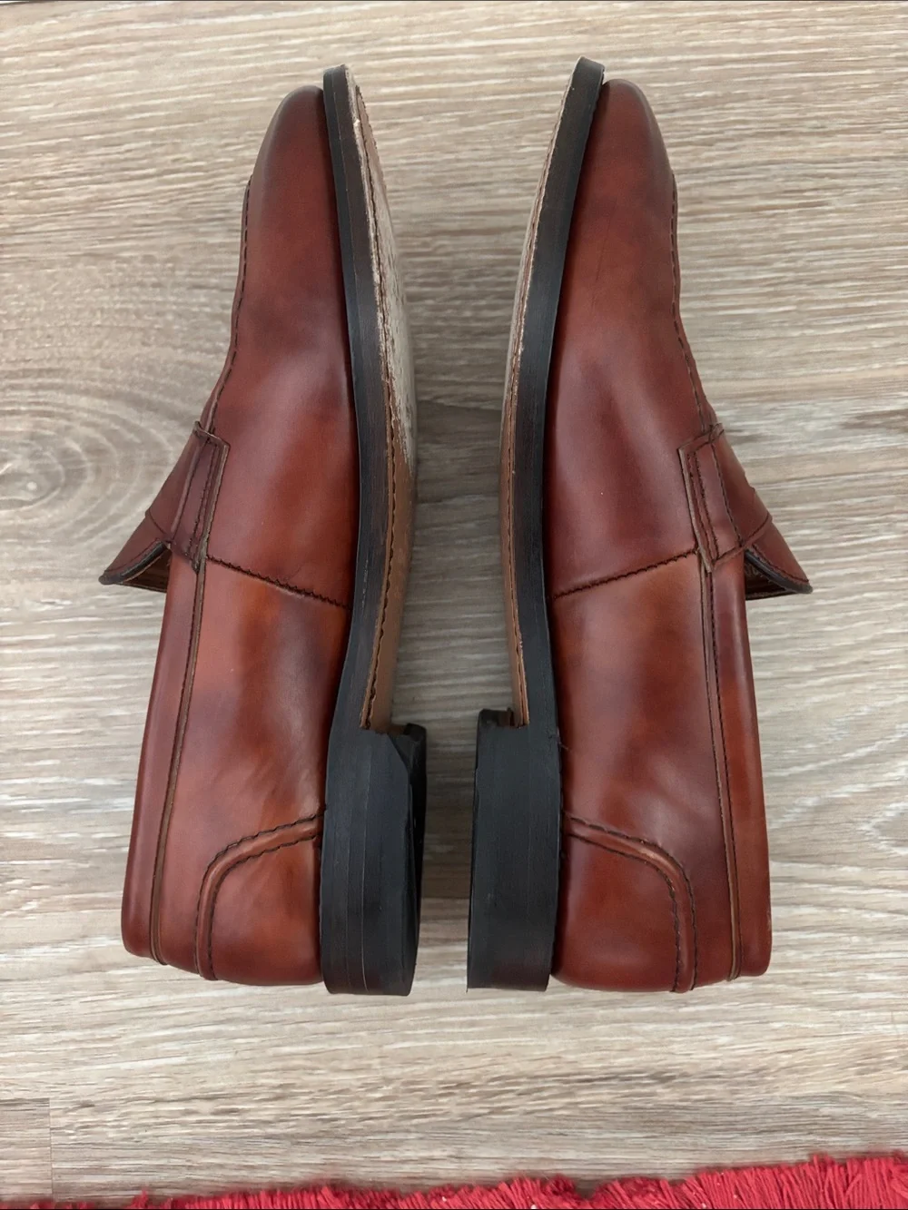 Allen Edmonds lined looks cognac